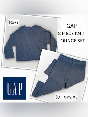 GAP 2-Piece Knit Sweater Lounge Set – Grey - NWT (L/XL)